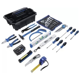 Caja de herramientas | plástico | incluido el surtido de herramientas | 66 piezas - 70224 BGS - Imagen 1