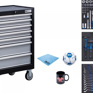 Carro de herramientas | 7 cajones | con 129 herramientas - 6065 BGS - Imagen 1