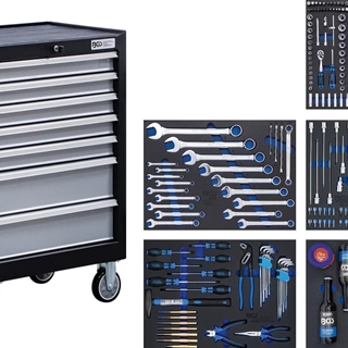 Carro de herramientas | 7 cajones | con 354 herramientas - 6077 BGS - Imagen 1