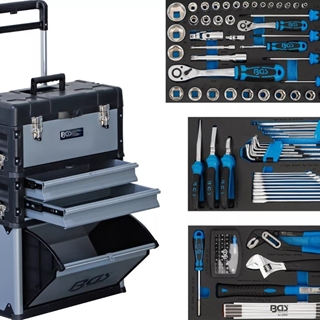 Carro de montaje | móvil | con 111 herramientas - 15506 BGS - Imagen 1
