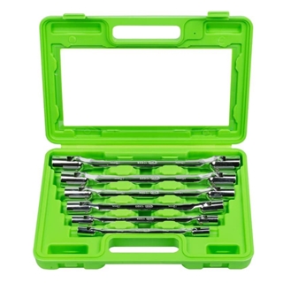 ESTUCHE CON 6 LLAVES DE VASO DE 12 CANTOS ARTICULADAS- 51659 JBM - Imagen 1