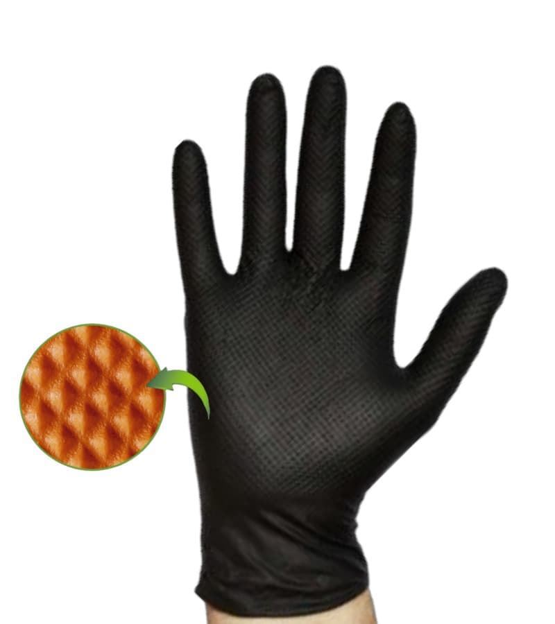 Guante Desechable Nitrilo Gentle GRIP Negro 8,5 Gr - Imagen 1