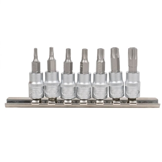 JUEGO DE 7 PUNTAS TORX INVIOLABLE 1/4"- 53127 JBM - Imagen 1
