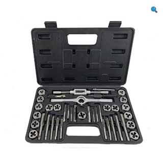 JUEGO DE MACHOS Y TERRAJAS MÉTRICAS – 40 PIEZAS 9161 - Imagen 1