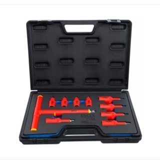 Juego de puntas de vaso VDE | entrada 10 mm (3/8") / 12,5 mm (1/2") | hexágono interior 4 - 10 mm | 10 piezas - 7132 BGS - Imagen 1