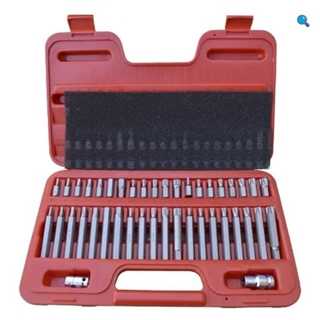 JUEGO DE PUNTAS TORX, ALLEN & XZN, 42 PIEZAS 9117 - Imagen 1