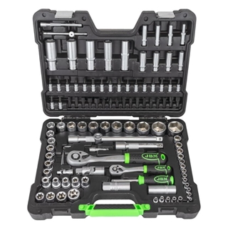 MALETÍN DE HERRAMIENTAS DE 108 PIEZAS CON VASOS HEXAGONALES CINCADO- 54037 - Imagen 1