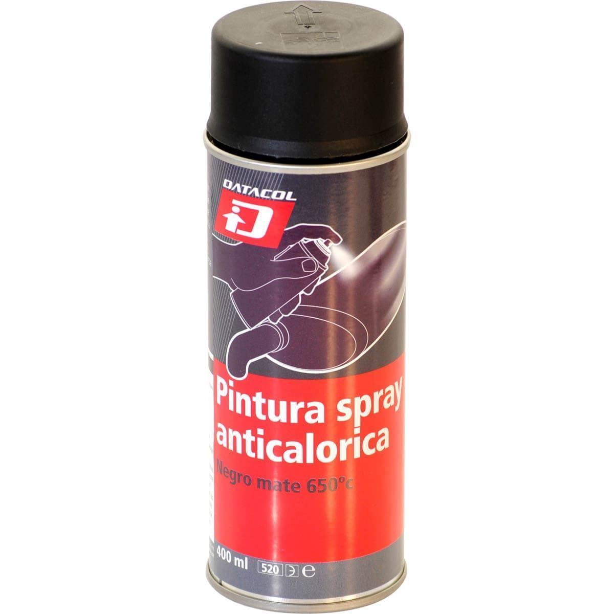 Pintura anticalórica para superficies metálicas DATACOL 400 ml aluminio - Imagen 1