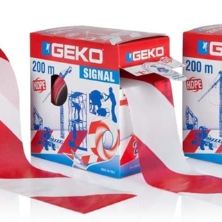 ROLLO CINTA SEÑALIZACIÓN BALIZAR ROJA-BLANCA 200MX70MM - Imagen 1