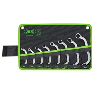 SET 8 LLAVES TIPO "C" CABEZAL REDONDO 12 CANTOS- 54159 JBM - Imagen 1