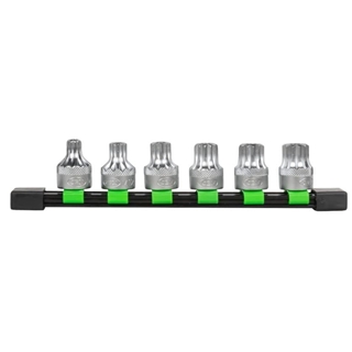 SET DE 6 PIEZAS DE 1/2" PUNTA 12 CANTOS INVIOLABLE / PUNTA XZN- 51409 JBM - Imagen 1